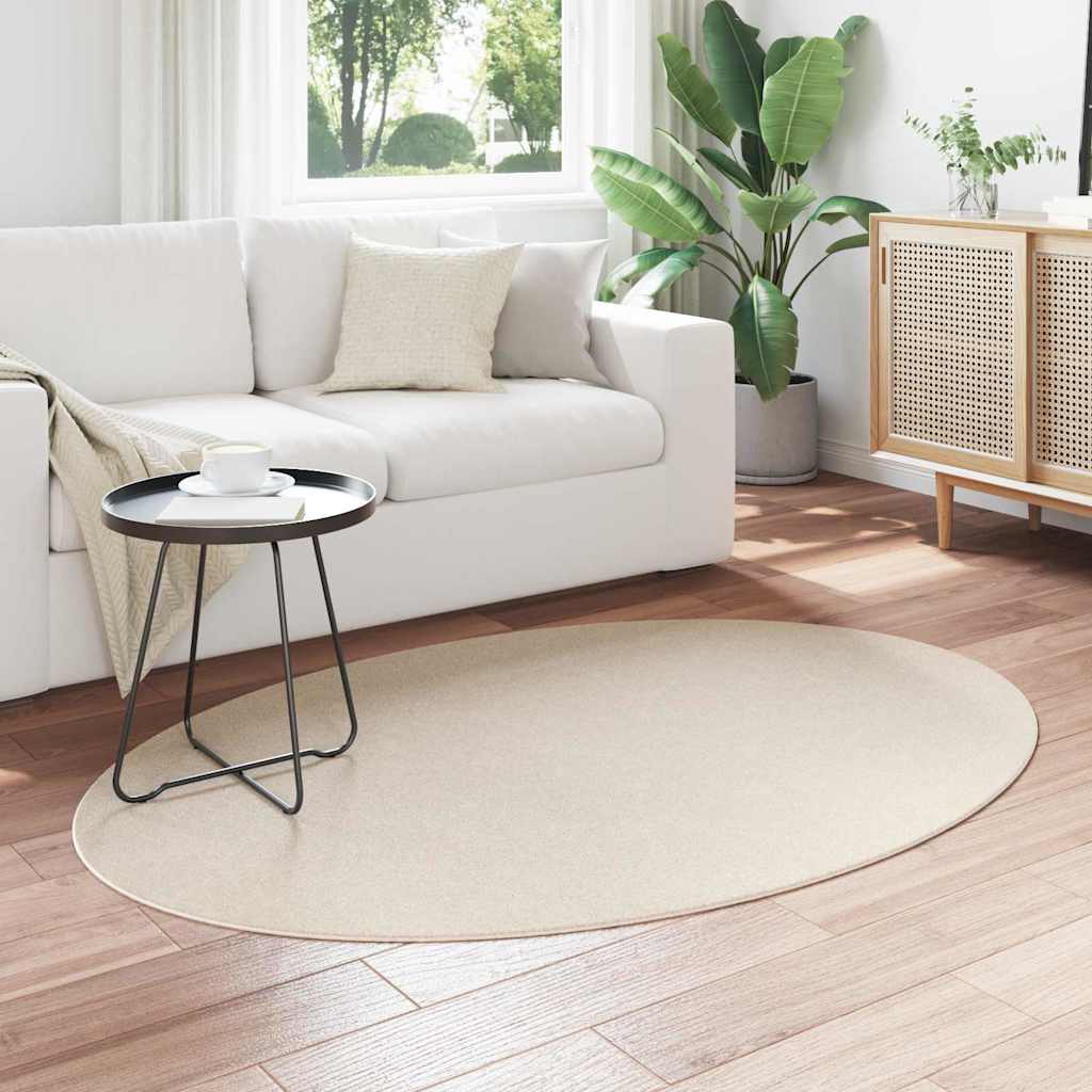 Teppich Beige 120 x 170 cm Polyester