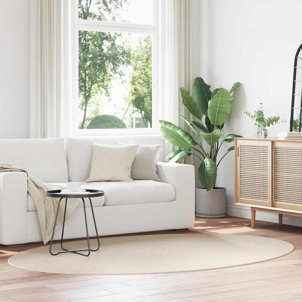 Teppich Beige 160 x 230 cm Polyester
