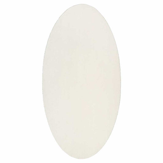 Teppich Creme 80 x 150 cm Polyester