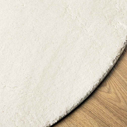 Teppich Creme 160 x 230 cm Polyester