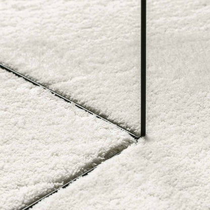 Teppich Creme 160 x 230 cm Polyester
