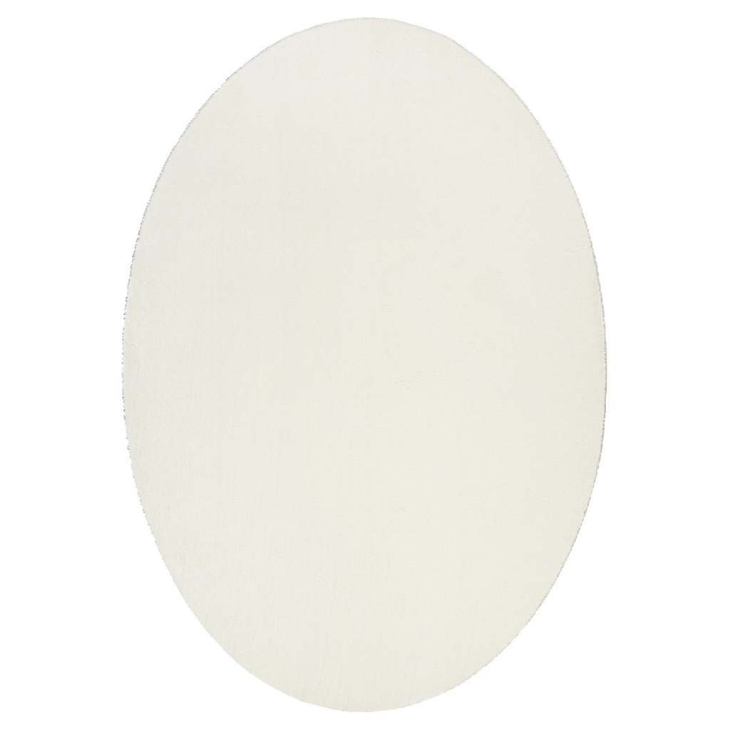 Teppich Creme 160 x 230 cm Polyester