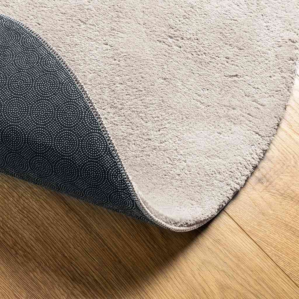 Teppich Sandfarbe 80 x 150 cm Polyester
