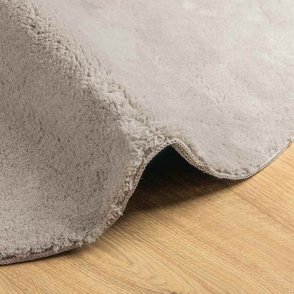 Teppich Sandfarbe 140 x 200 cm Polyester
