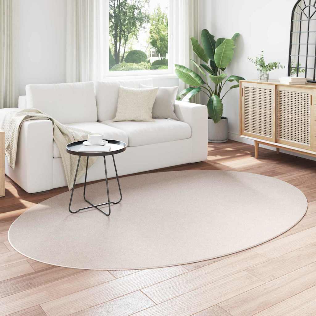 Teppich Sandfarbe 160 x 230 cm Polyester