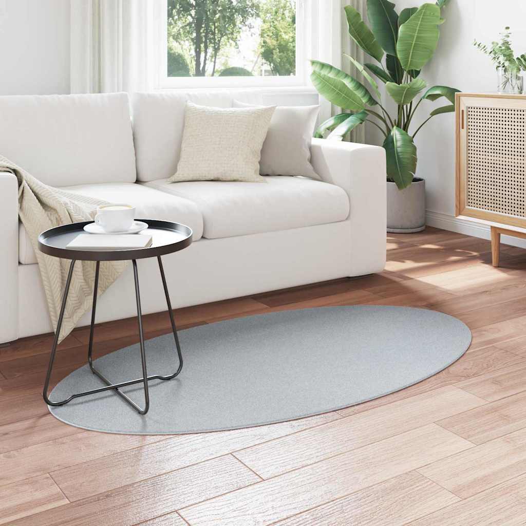 Teppich Grau 80 x 150 cm Polyester