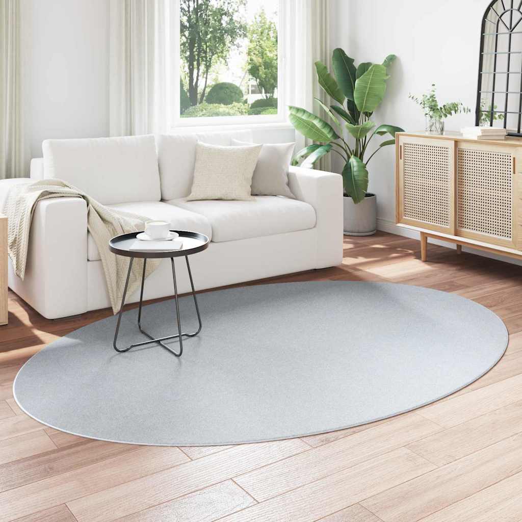 Teppich Grau 160 x 230 cm Polyester