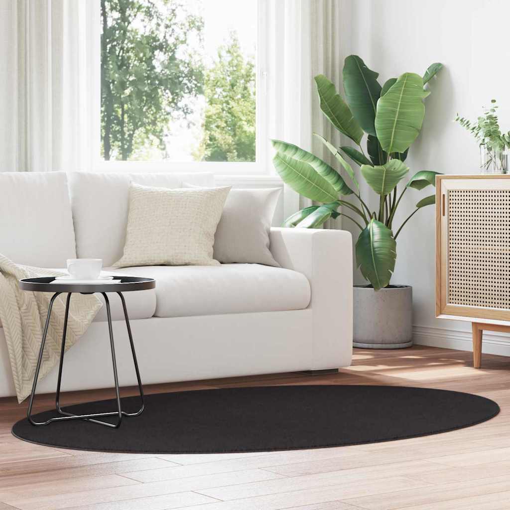 Teppich Schwarz 120 x 170 cm Polyester