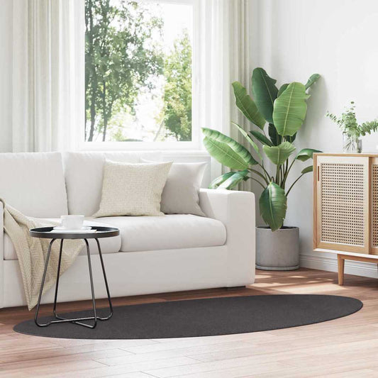 Teppich Anthrazit 100 x 200 cm Polyester