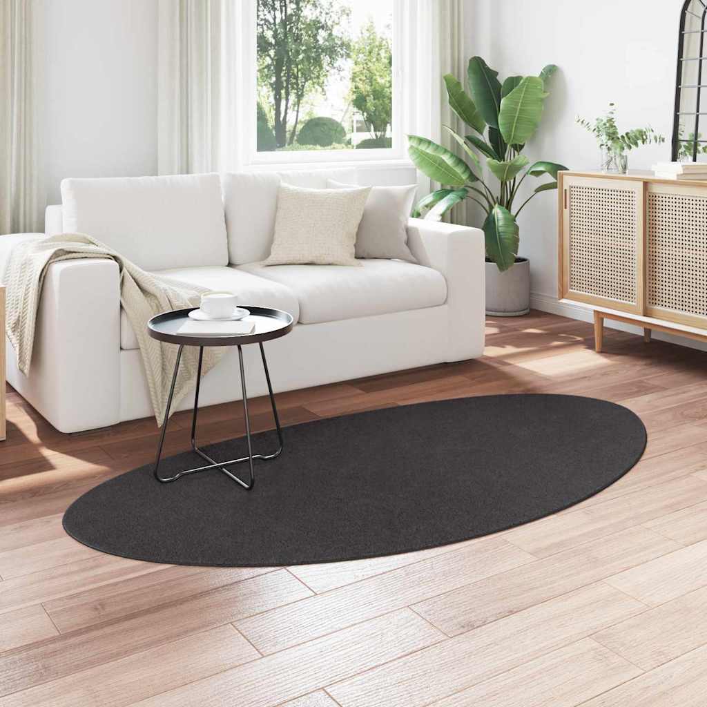 Teppich Anthrazit 100 x 200 cm Polyester