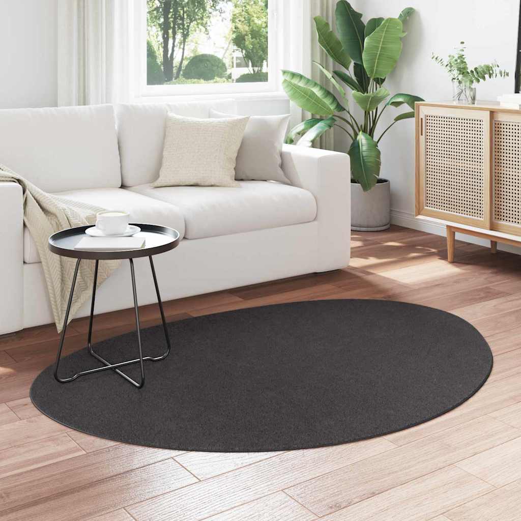 Teppich Anthrazit 120 x 170 cm Polyester
