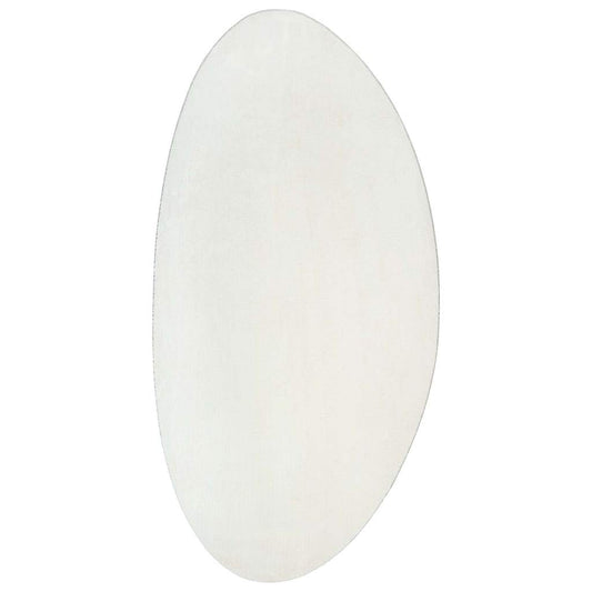 Teppich Creme 100 x 200 cm Polyester