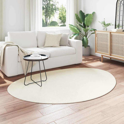 Teppich Creme 120 x 170 cm Polyester