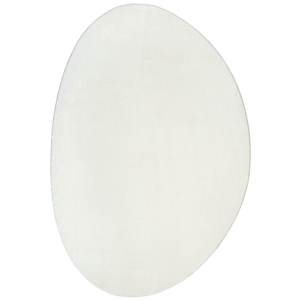 Teppich Creme 120 x 170 cm Polyester