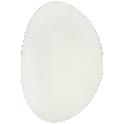 Teppich Creme 120 x 170 cm Polyester