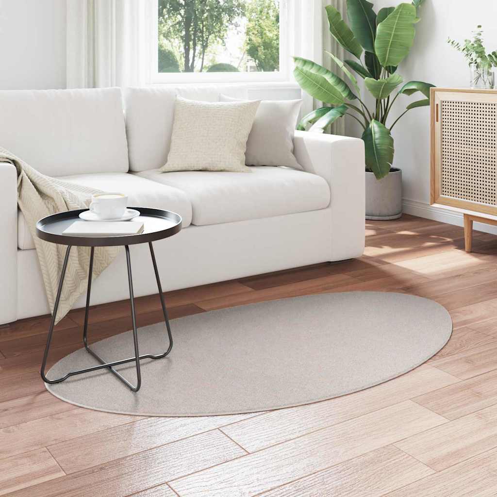 Teppich HUARTE Sandfarbe 80 x 150 cm Polyester