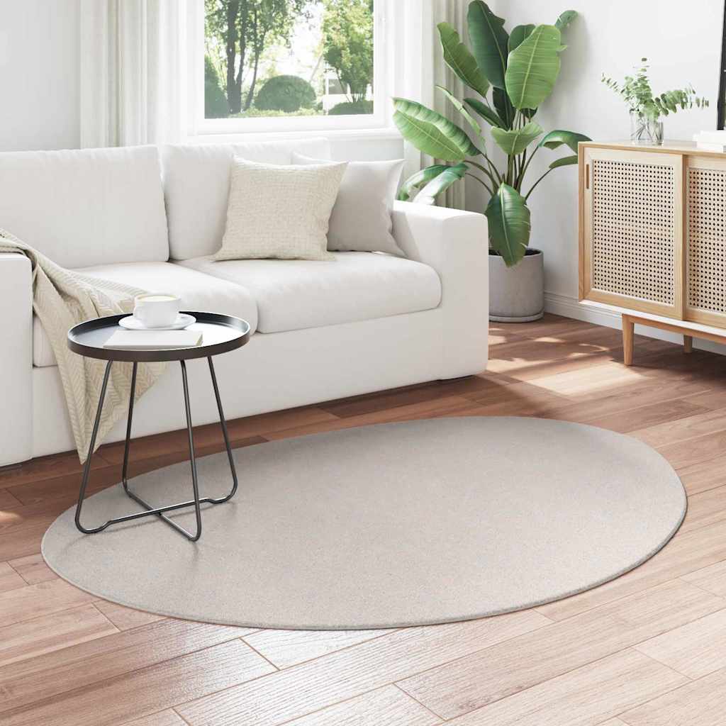 Teppich Sandfarbe 120 x 170 cm Polyester