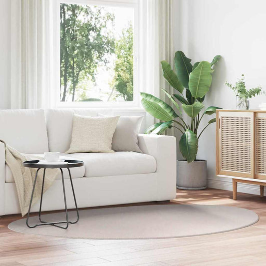 Teppich HUARTE Sandfarbe 140 x 200 cm Polyester