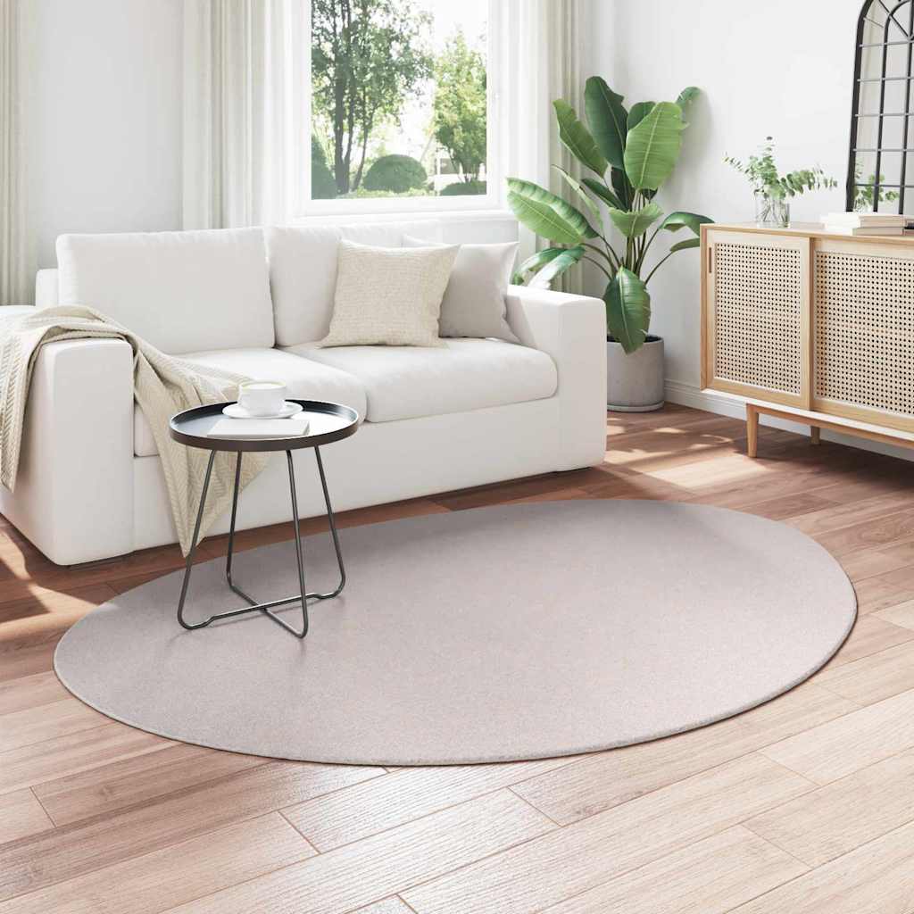 Teppich HUARTE Sandfarbe 140 x 200 cm Polyester