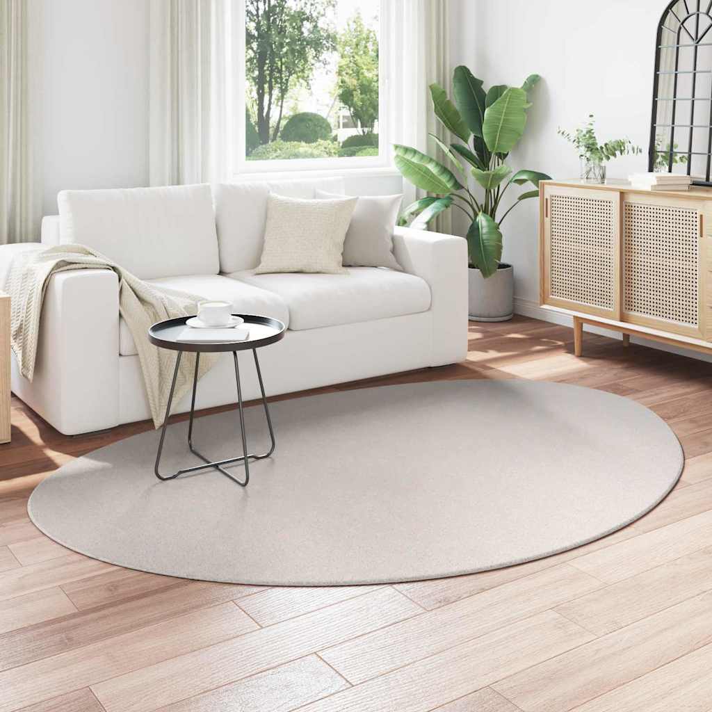 Teppich Sandfarbe 160 x 230 cm Polyester