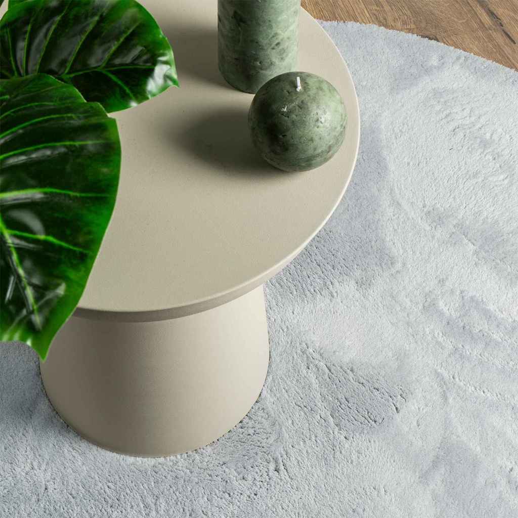 Teppich Grau 140 x 200 cm Polyester