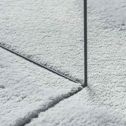 Teppich Grau 140 x 200 cm Polyester