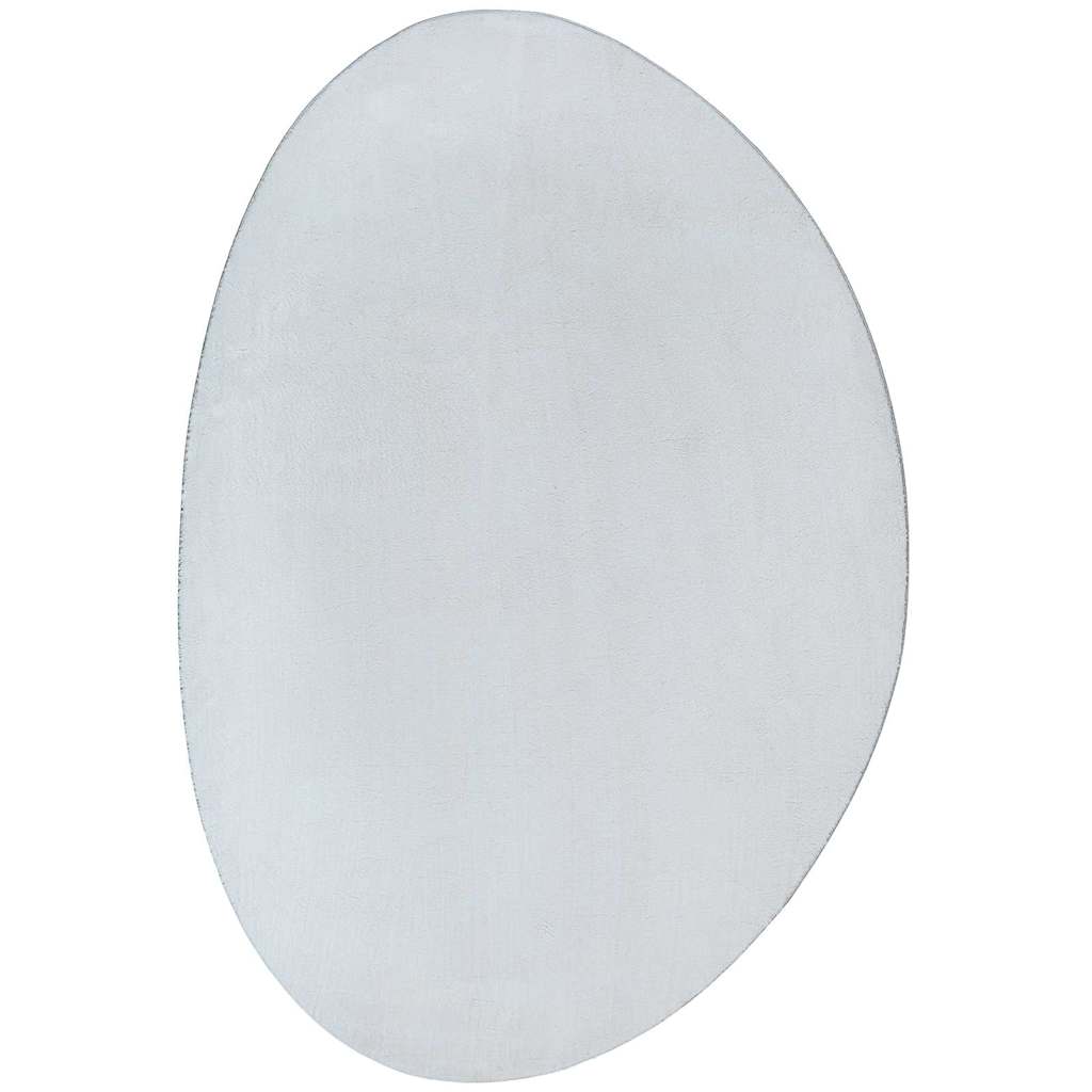 Teppich Grau 140 x 200 cm Polyester