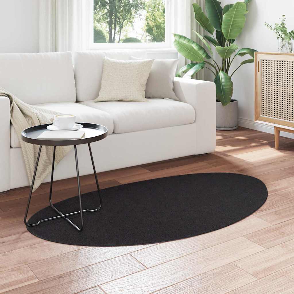 Teppich Schwarz 80 x 150 cm Polyester