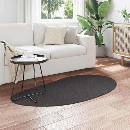 Teppich Anthrazit 80 x 150 cm Polyester