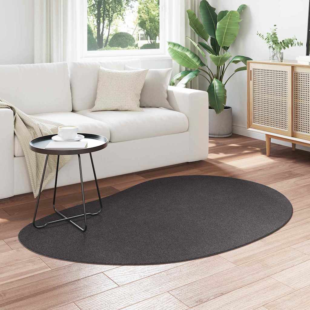 Teppich Anthrazit 120 x 170 cm Polyester