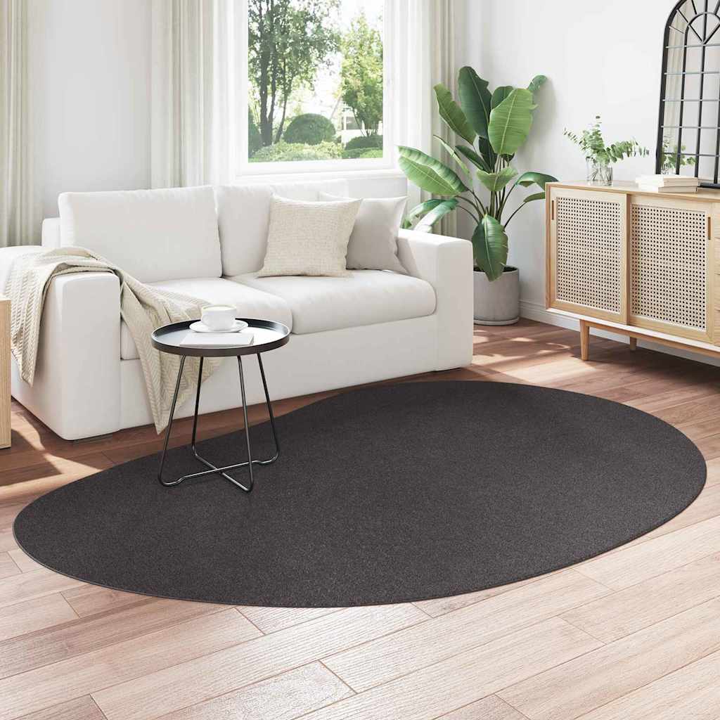 Teppich Anthrazit 160 x 230 cm Polyester