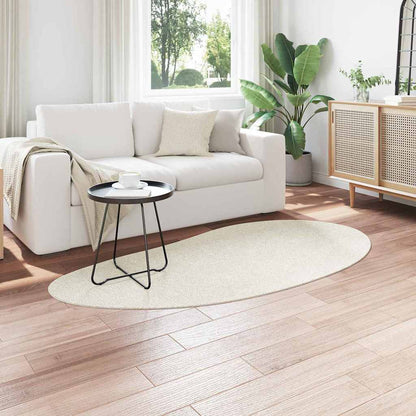 Teppich HUARTE Creme 100 x 200 cm Polyester