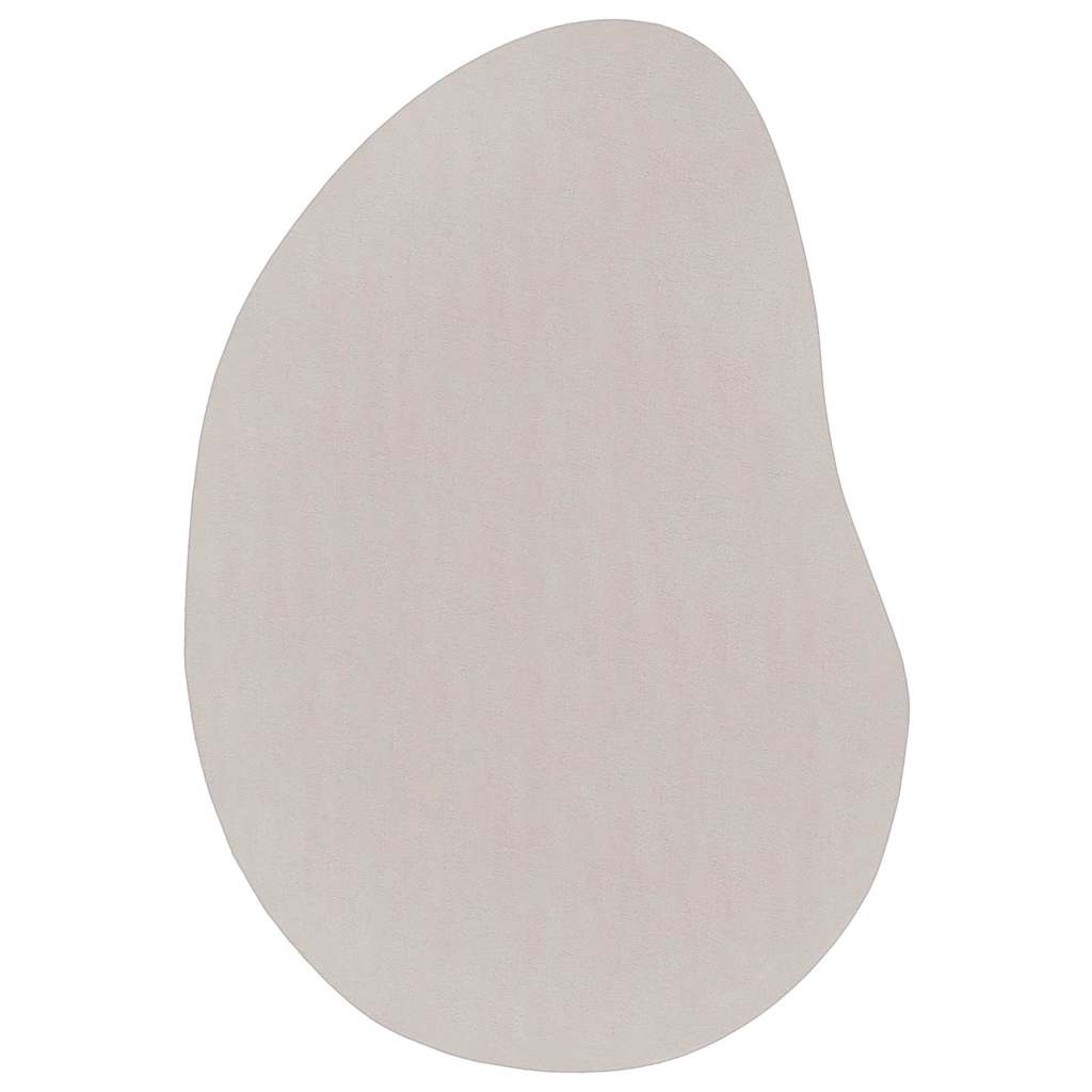 Teppich Sandfarbe 140 x 200 cm Polyester