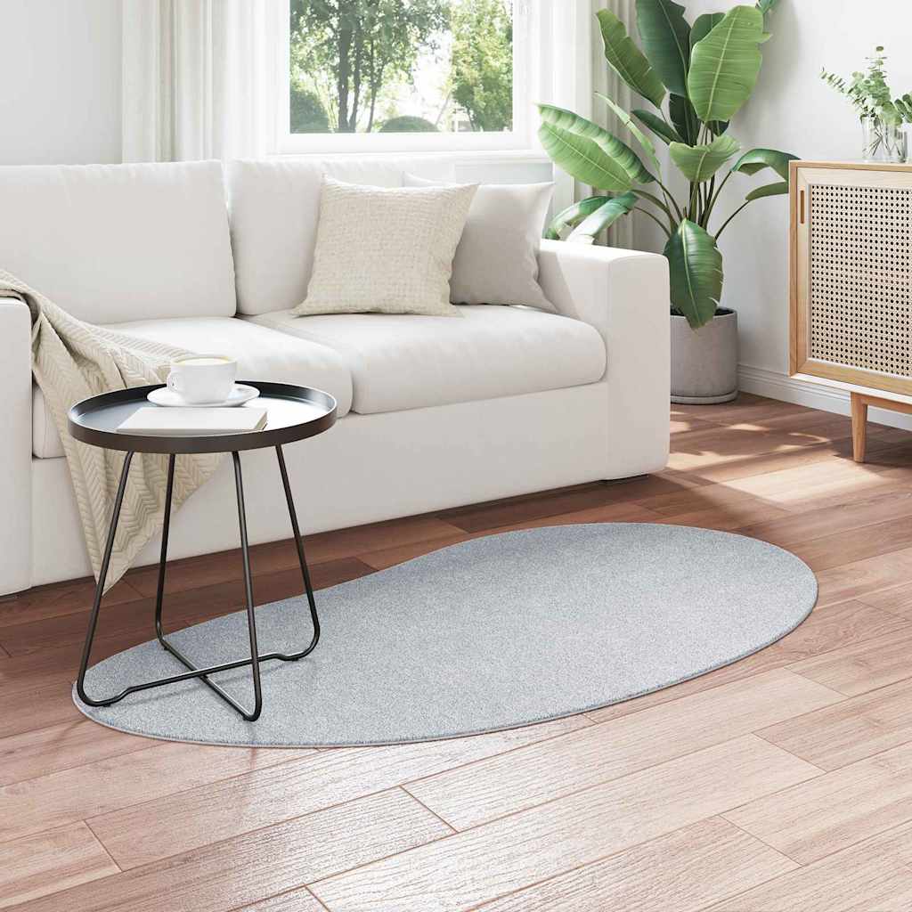 Teppich Grau 80 x 150 cm Polyester