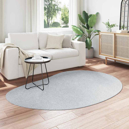 Teppich Grau 140 x 200 cm Polyester