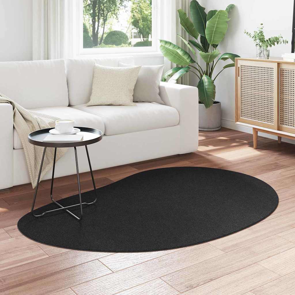 Teppich Schwarz 120 x 170 cm Polyester