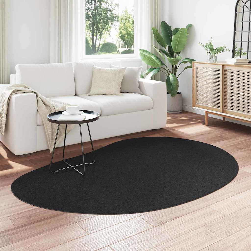 Teppich Schwarz 140 x 200 cm Polyester