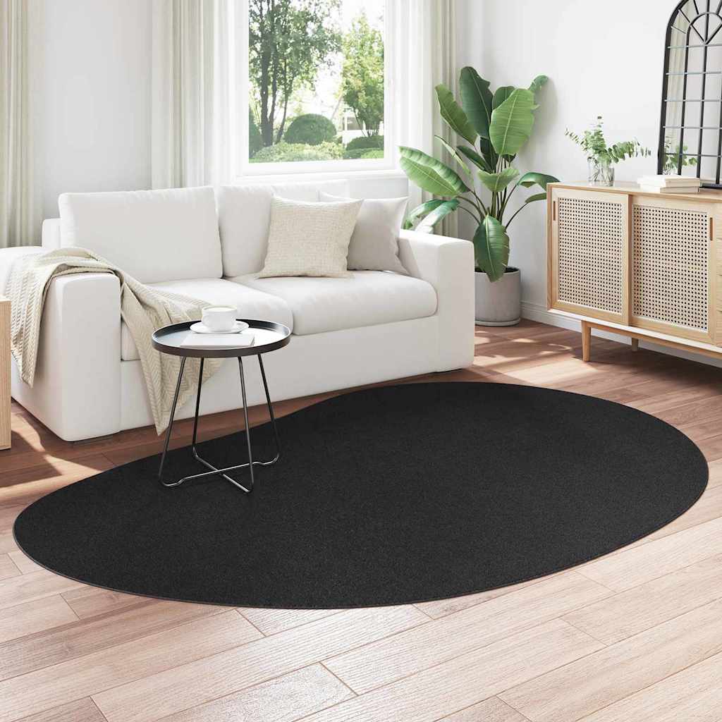 Teppich Schwarz 160 x 230 cm Polyester