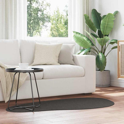 Teppich Anthrazit 80 x 150 cm Polyester