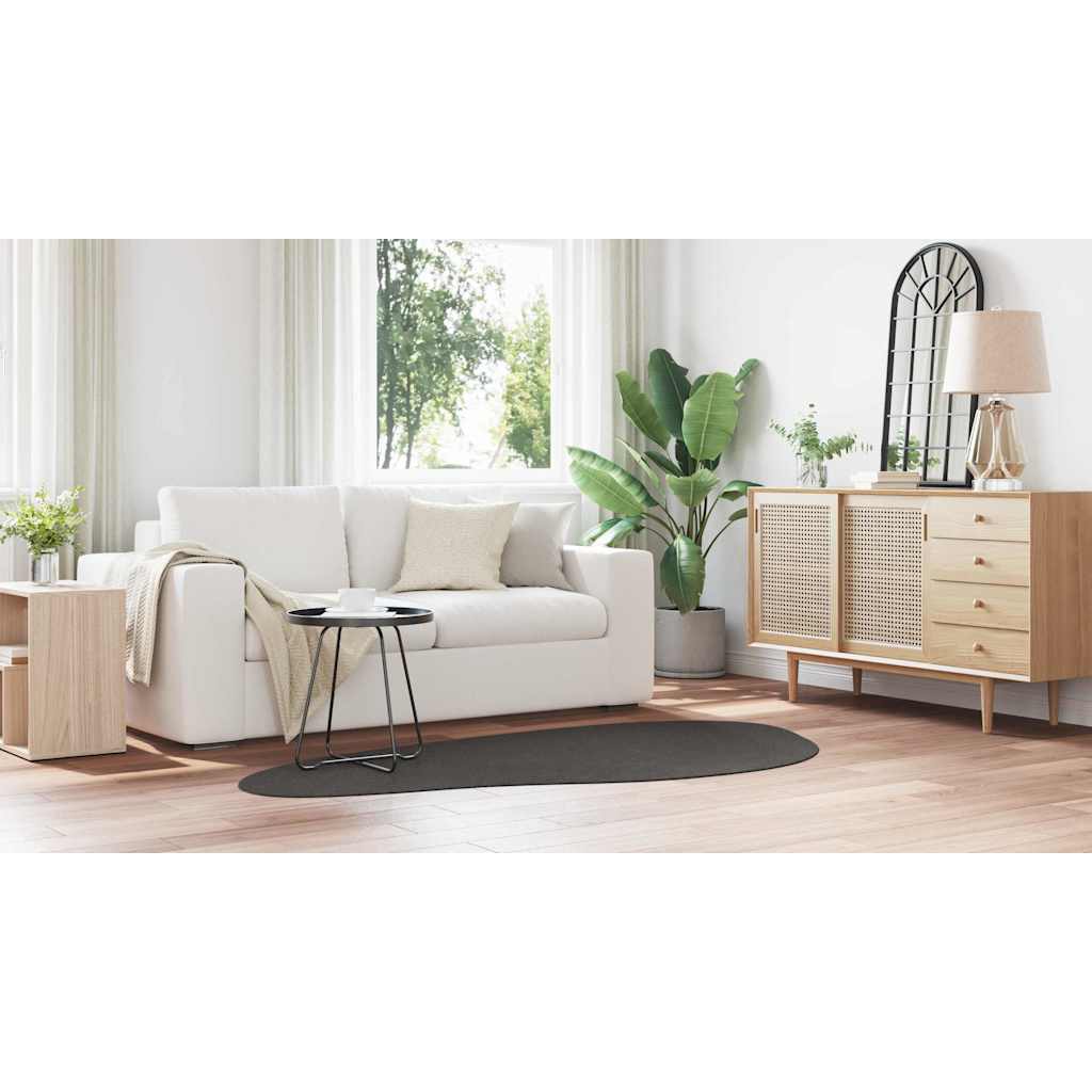 Teppich Anthrazit 100 x 200 cm Polyester