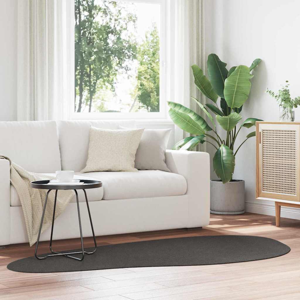 Teppich Anthrazit 100 x 200 cm Polyester