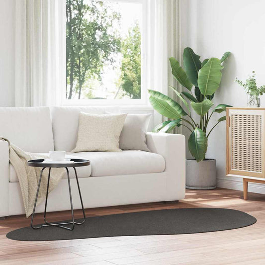 Teppich Anthrazit 100 x 200 cm Polyester