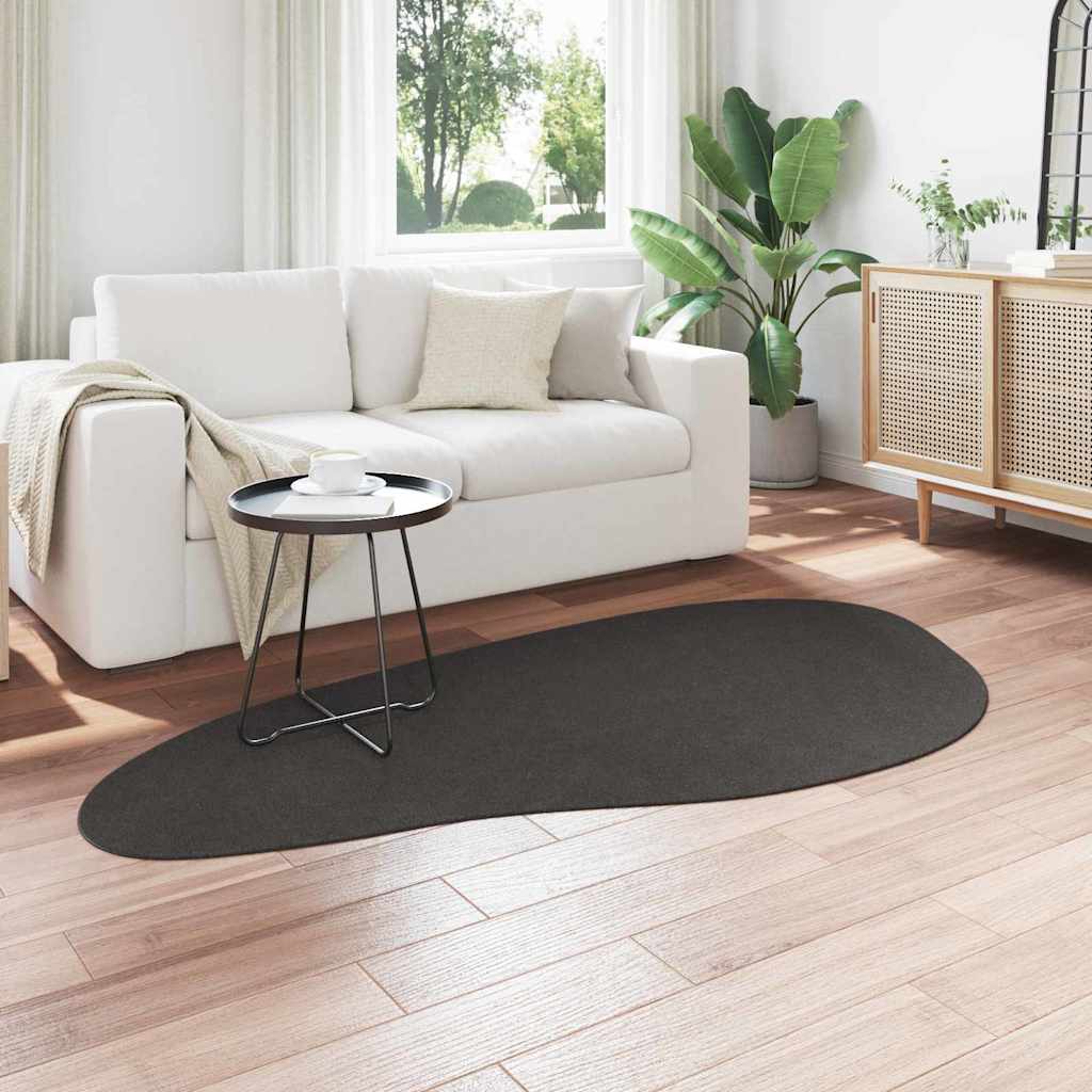Teppich Anthrazit 100 x 200 cm Polyester