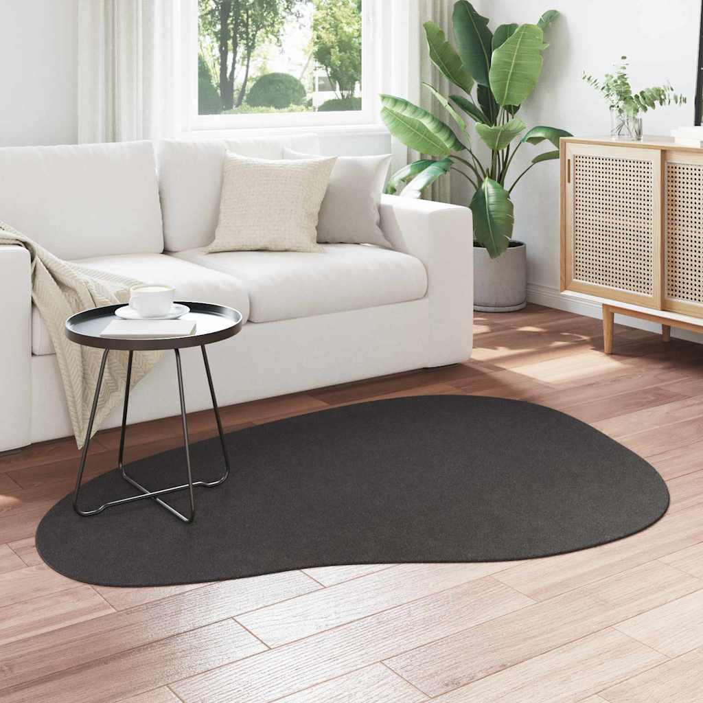 Teppich Anthrazit 120 x 170 cm Polyester