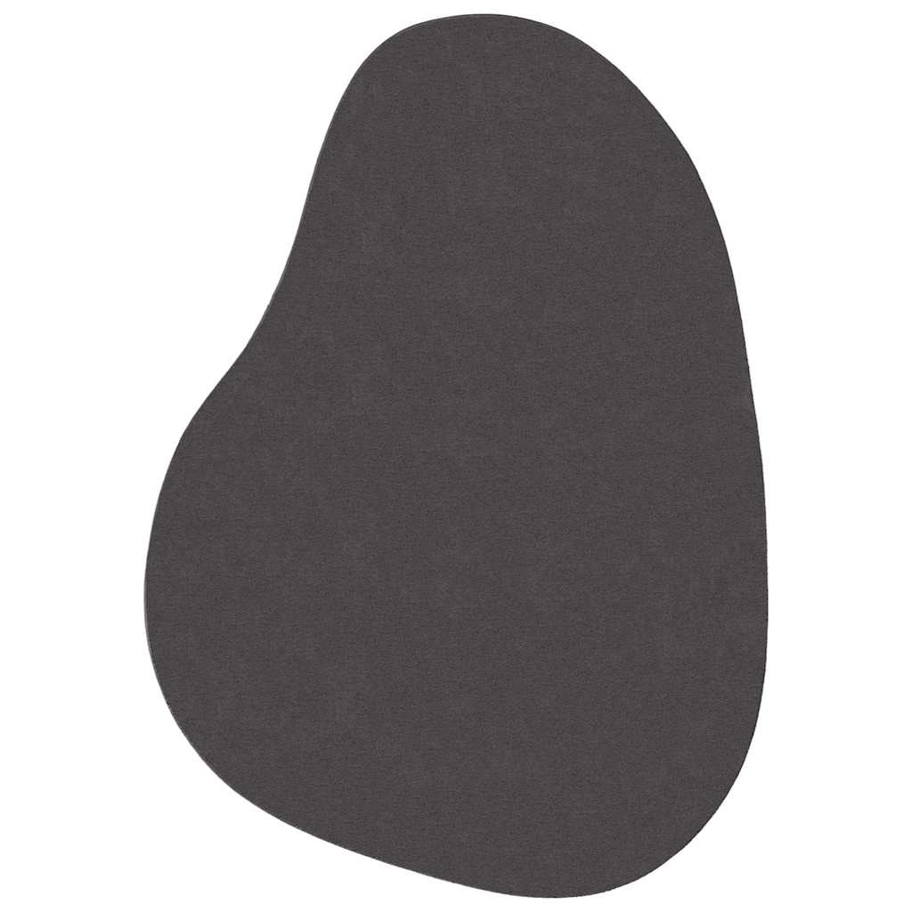 Teppich Anthrazit 140 x 200 cm Polyester