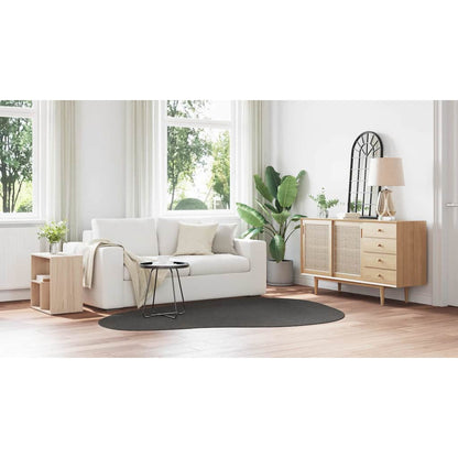 Teppich Anthrazit 160 x 230 cm Polyester