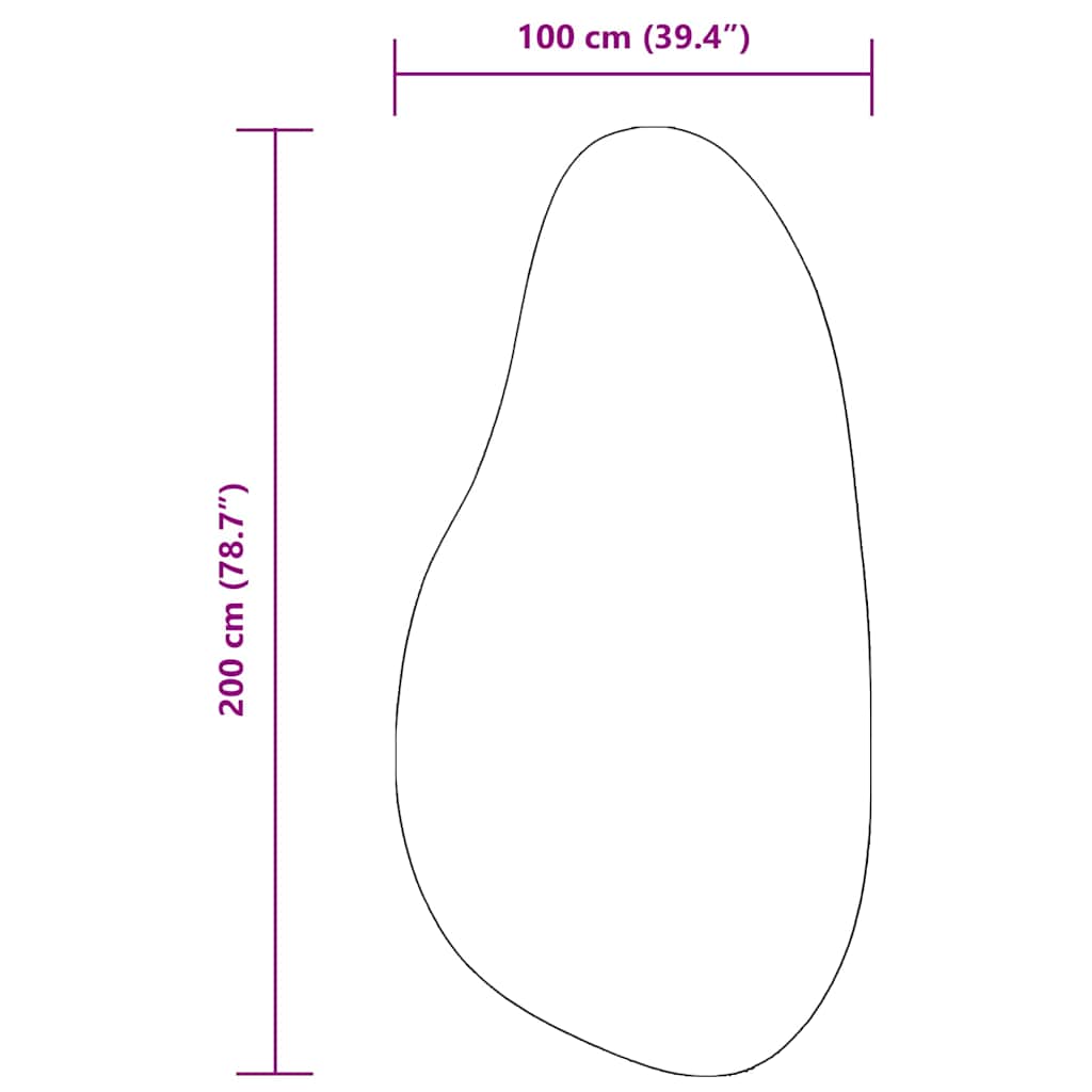Teppich Creme 100 x 200 cm Polyester