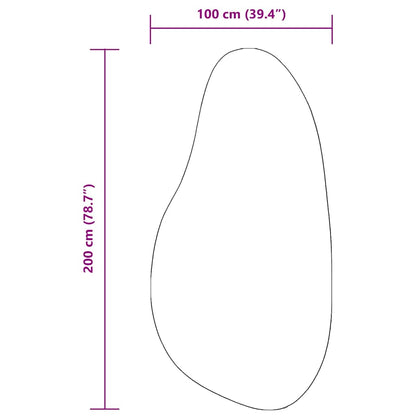 Teppich Creme 100 x 200 cm Polyester