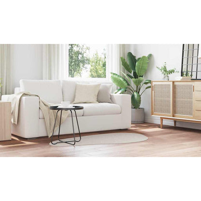Teppich Sandfarbe 80 x 150 cm Polyester