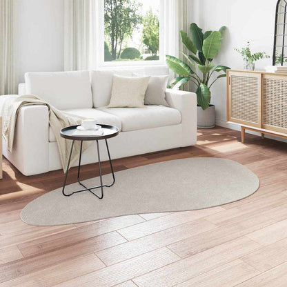 Teppich Sandfarbe 100 x 200 cm Polyester
